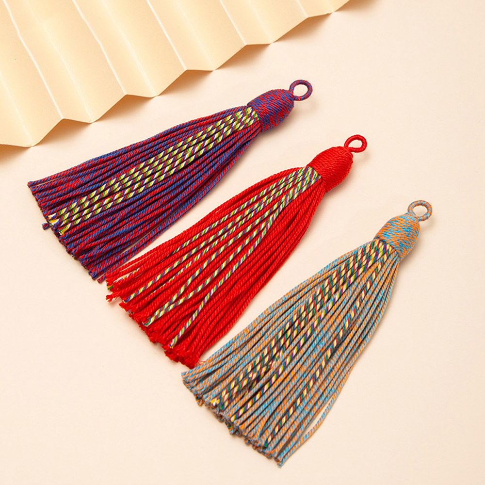 Sewing Thread In Textile - 4pcs 11cm 면사 태슬 프린지 수제