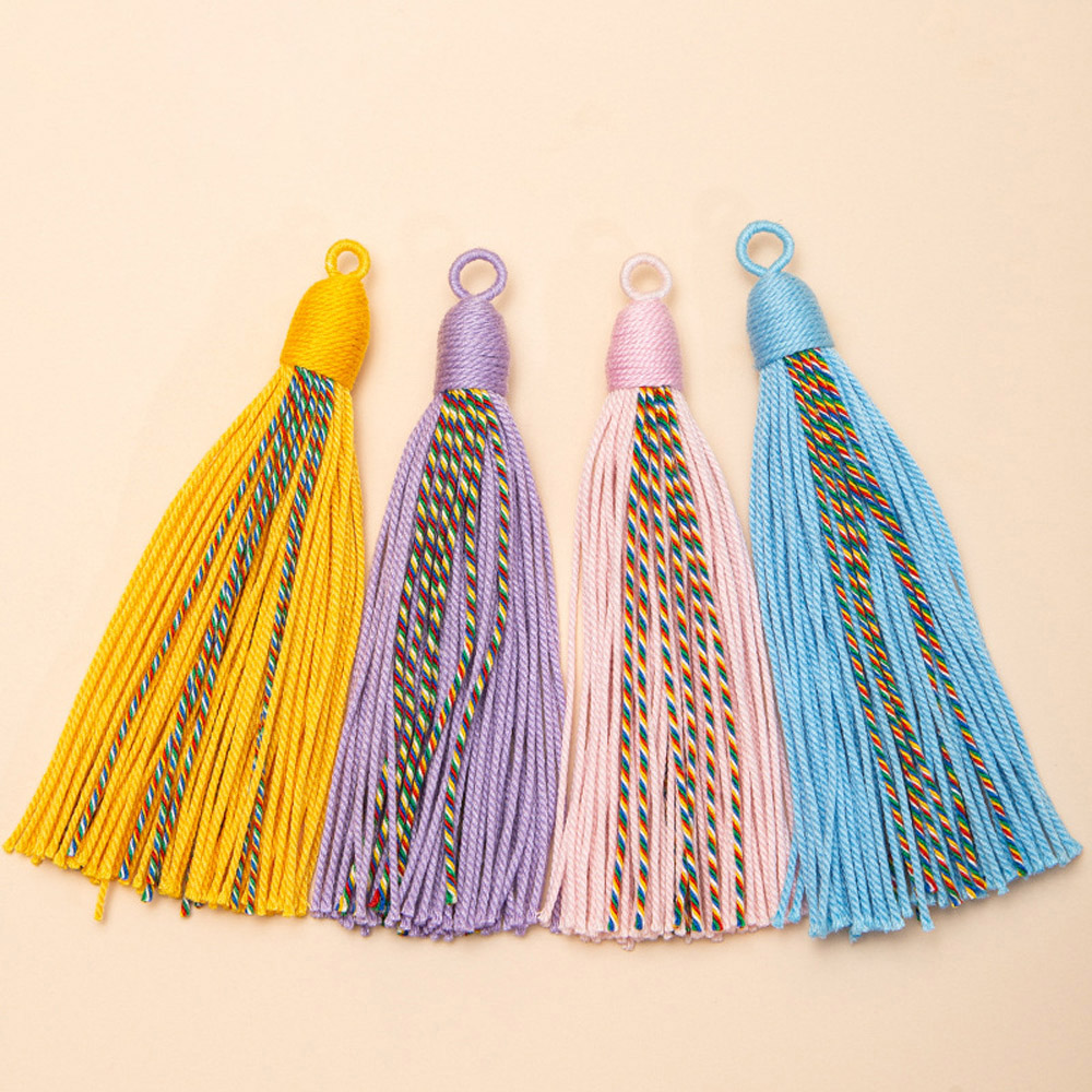 4pcs 11cm 면사 태슬 프린지 수제 태슬 DIY  - Sewing Thread In Textile 리뷰 및 가격