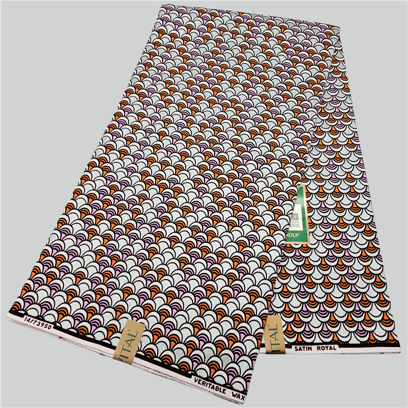 DIY 바느질을위한 블루 코튼 아프리카 왁스 천 오렌지 - Sewing Batik Fabric 리뷰 및 가격
